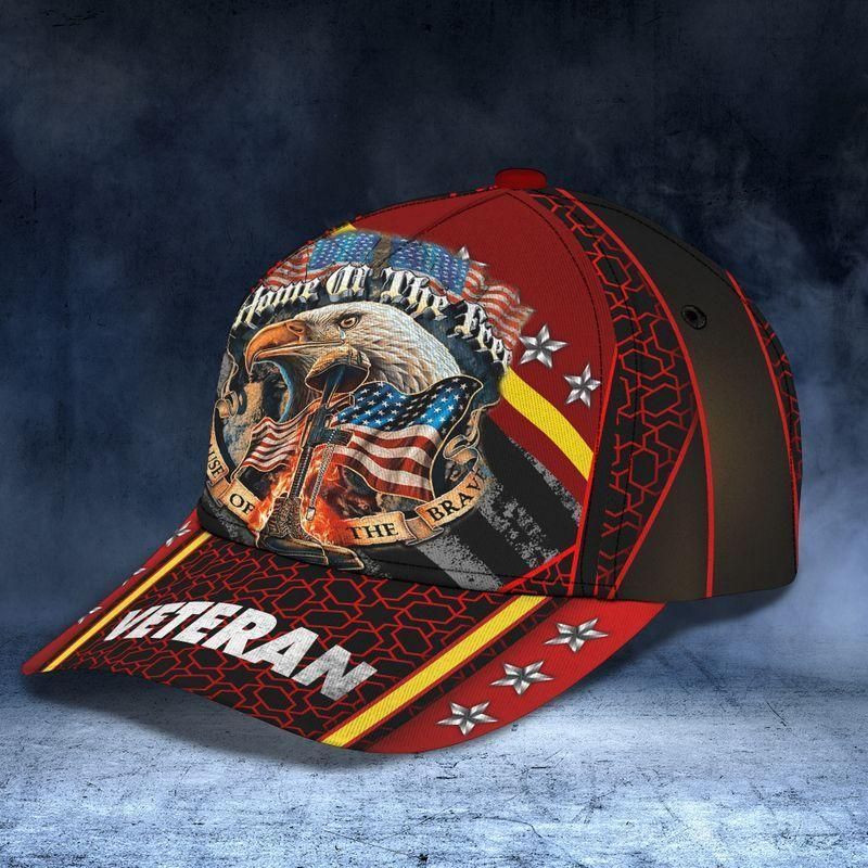 Home Of The Free Veteran Classic Cap Baseball Cap Trucker Hats Custom Hats Gifts For Men & Women