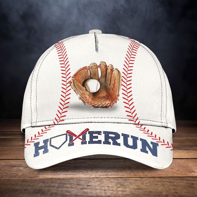 Home Run Baseball Fan Classic Cap Baseball Cap Trucker Hats Custom Hats Gifts For Men & Women