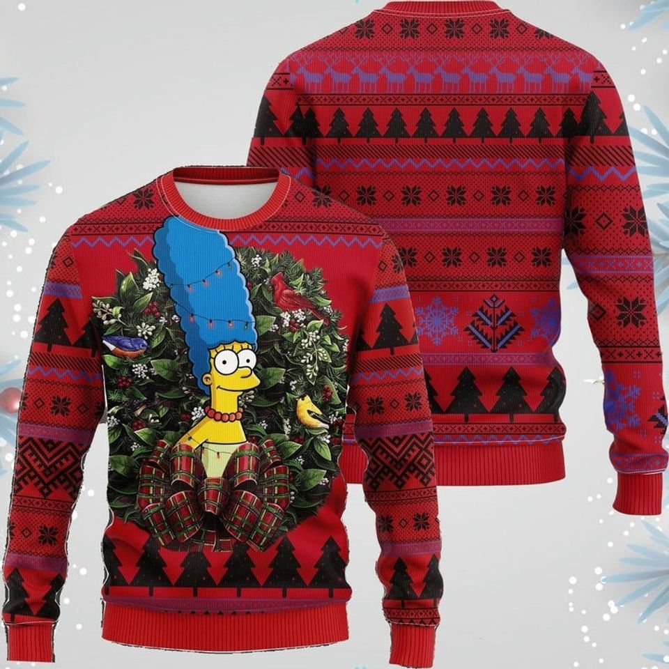 Homer Bush Meme The Simpsons Funny Christmas Ugly Sweater