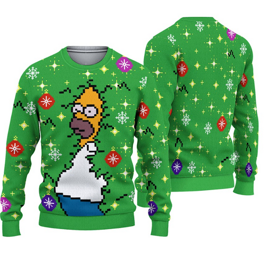Homer Bush Meme The Simpsons Ugly Christmas Sweater - Image 2