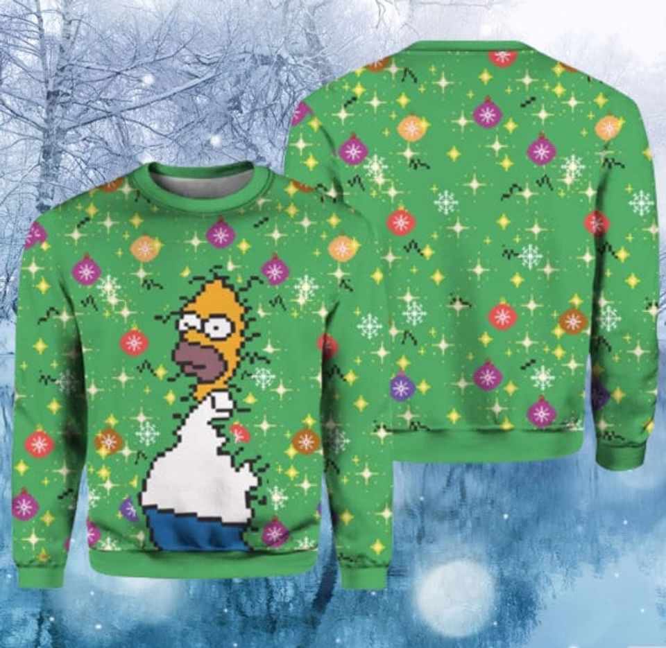 Homer Bush Meme The Simpsons Ugly Christmas Sweater
