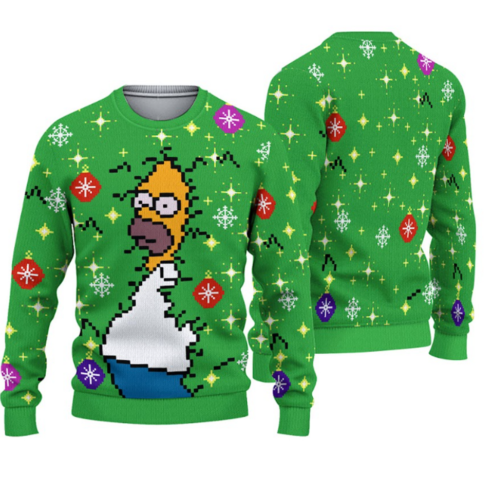 Homer Bush Meme The Simpsons Ugly Christmas Sweater