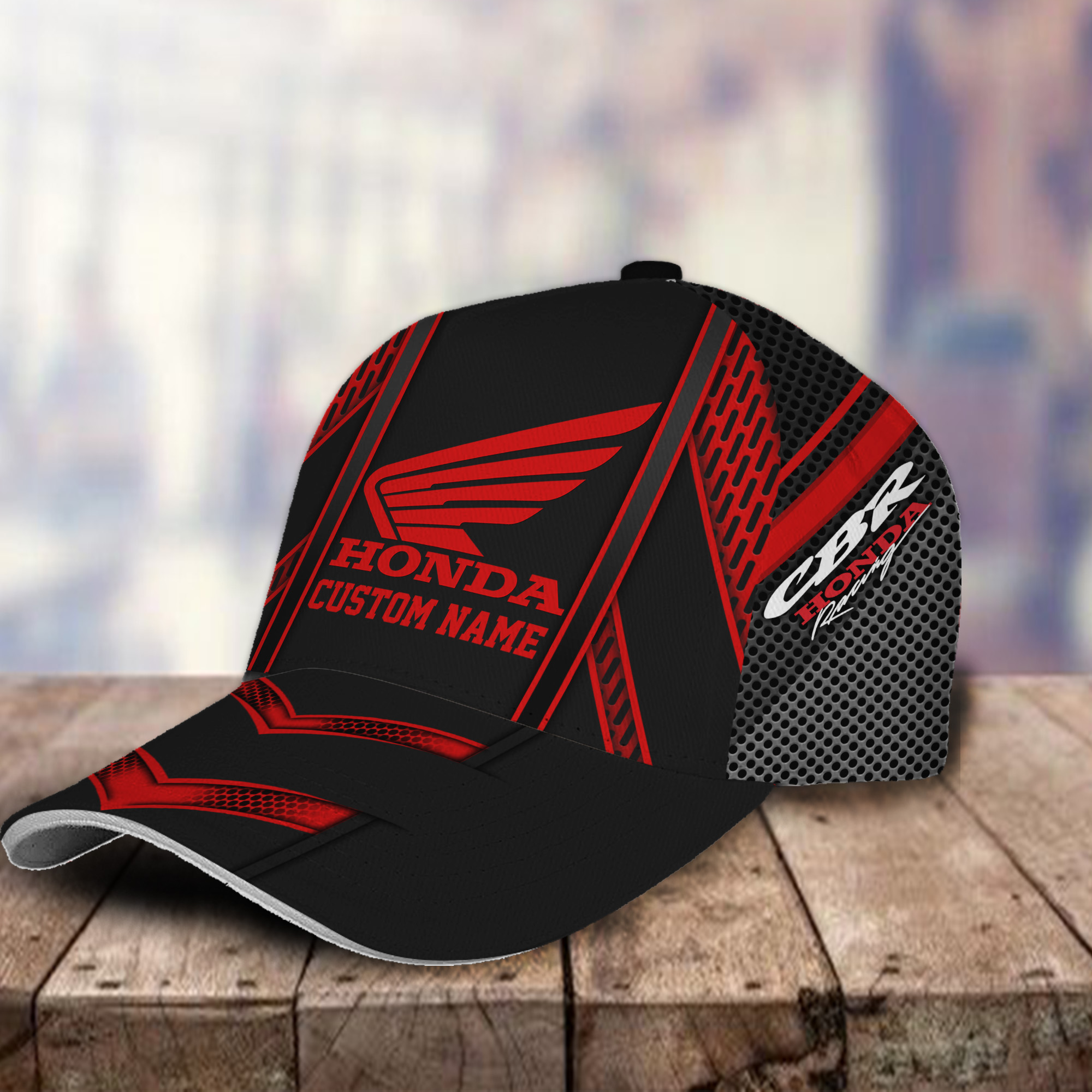 Honda CBR 3D Classic Cap Hat Personalized Name For Men Women Trucker Hats Custom Hats Gifts For Men & Women
