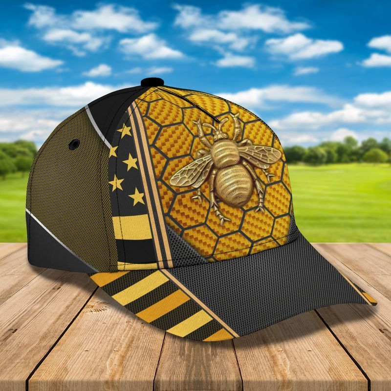 Honeycomb Beekeeping Working Classic Cap Baseball Cap Bee Lover Trucker Hats Custom Hats Gifts For Men & Women