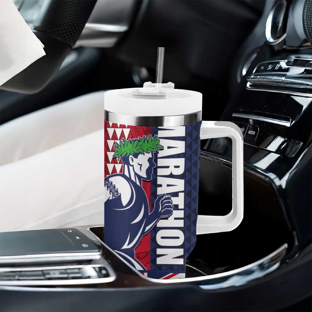 Honolulu Running 2024 Marathon Competition Hula Runner and Kakau Art Tattoo Custom Stanley Cup 40 oz 30 oz Tumbler With HandleTVC2301359 - Image 8