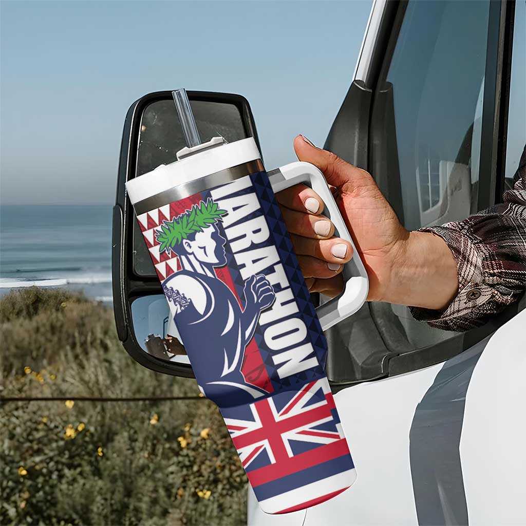 Honolulu Running 2024 Marathon Competition Hula Runner and Kakau Art Tattoo Custom Stanley Cup 40 oz 30 oz Tumbler With HandleTVC2301359 - Image 7