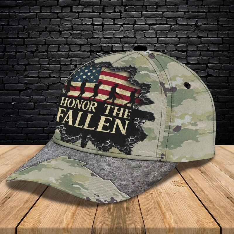 Honor The Fallen Veteran Day Classic Cap Baseball Cap Trucker Hats Custom Hats Gifts For Men & Women