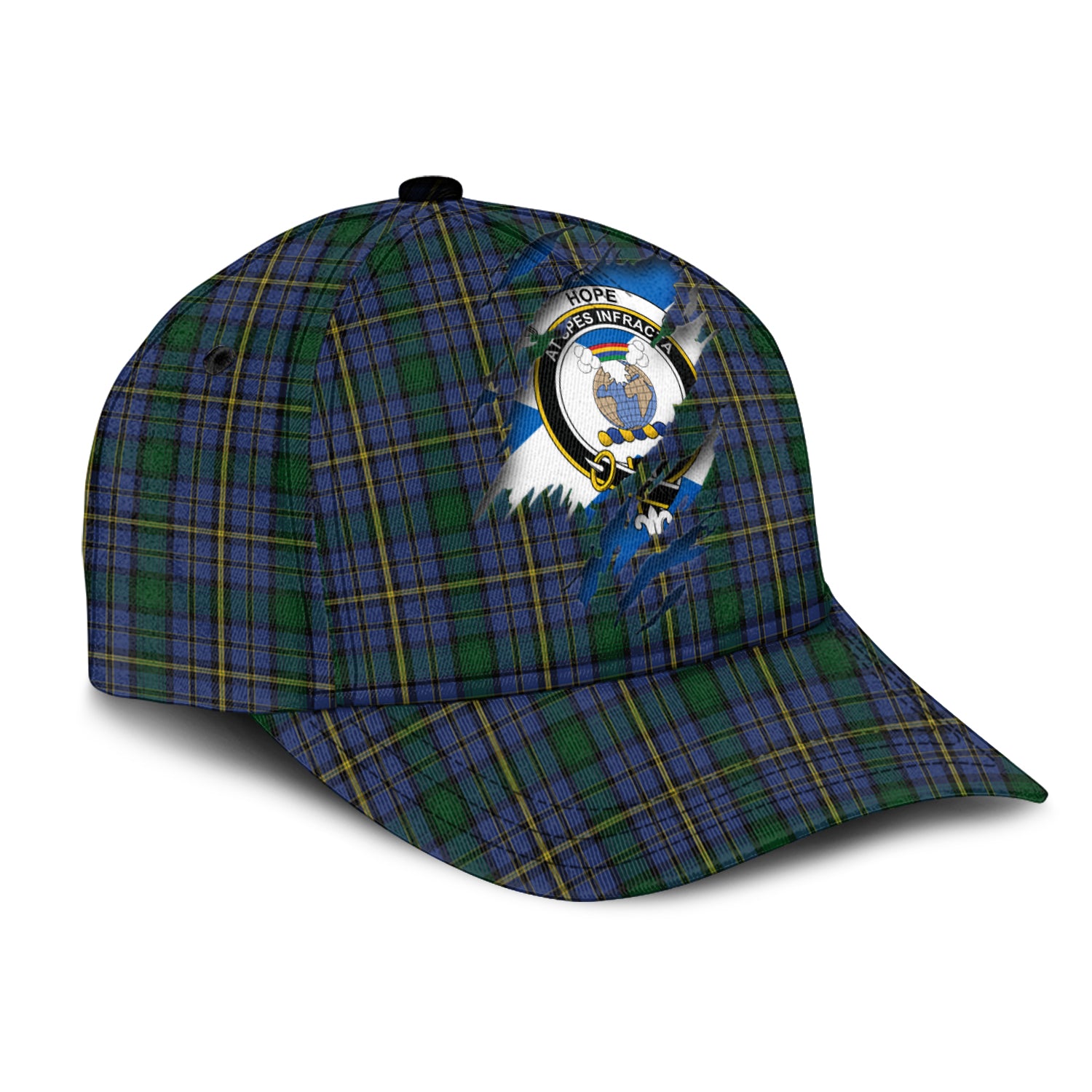 Hope Clan Originaux Tartan Plaid Cap, Family Crest In Me Style Tartan Baseball Cap TS23 Trucker Hats Custom Hats Gifts For Men & Women