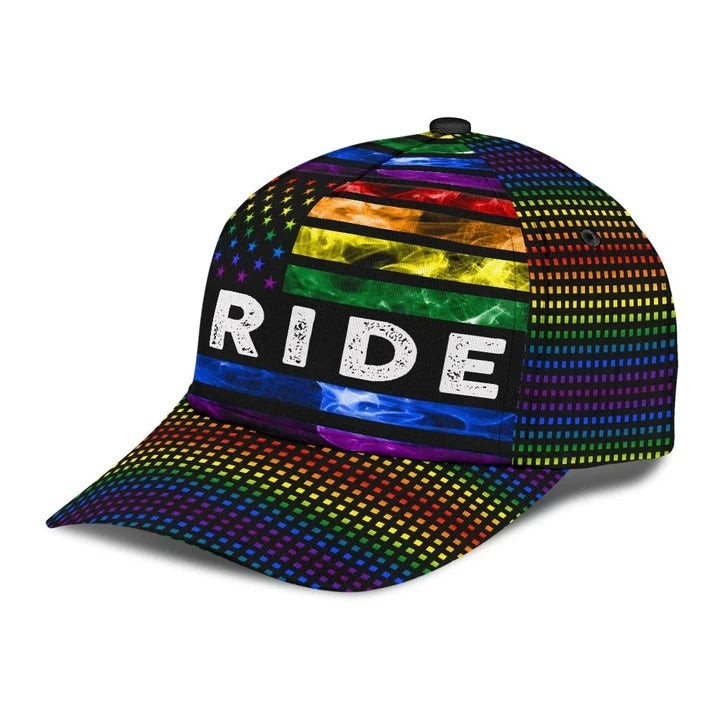 Hope Will Never Be Silent Lgbt 3D Printing Baseball Cap Hat Trucker Hats Custom Hats Gifts For Men & Women