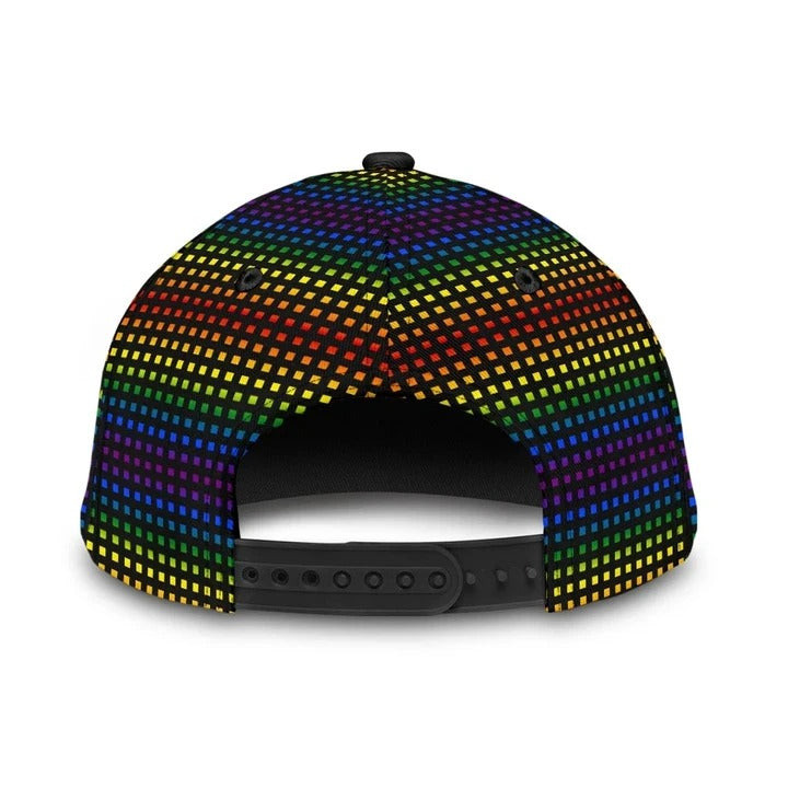 Hope Will Never Be Silent Lgbt 3D Printing Baseball Cap Hat Trucker Hats Custom Hats Gifts For Men & Women