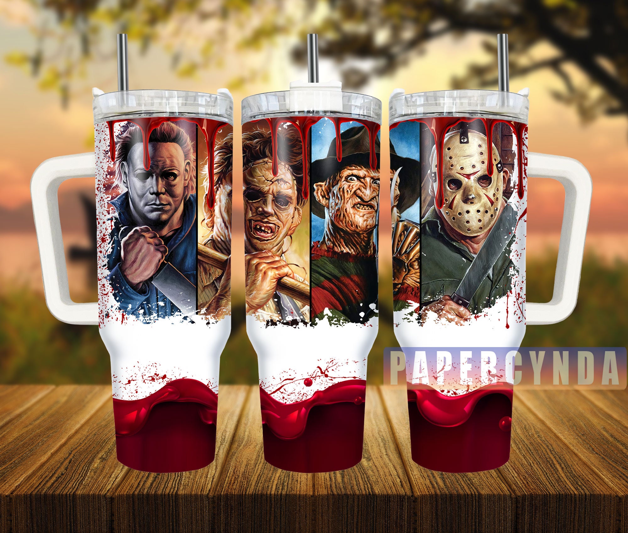 Horror Characters Custom Stanley Cup 40 oz 30 oz Tumbler With HandleTVC2301834