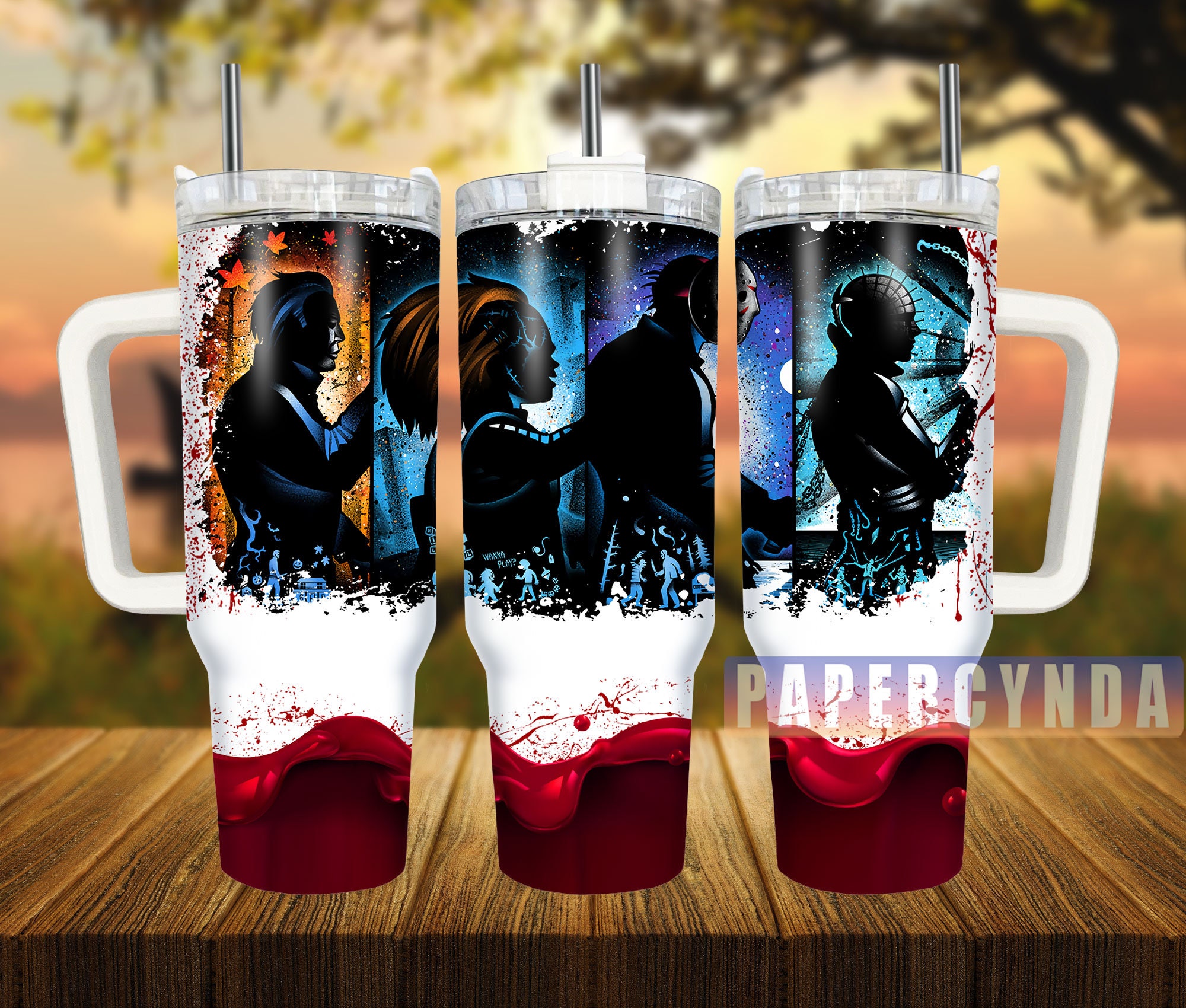 Horror Characters Custom Stanley Cup 40 oz 30 oz Tumbler With HandleTVC2301836