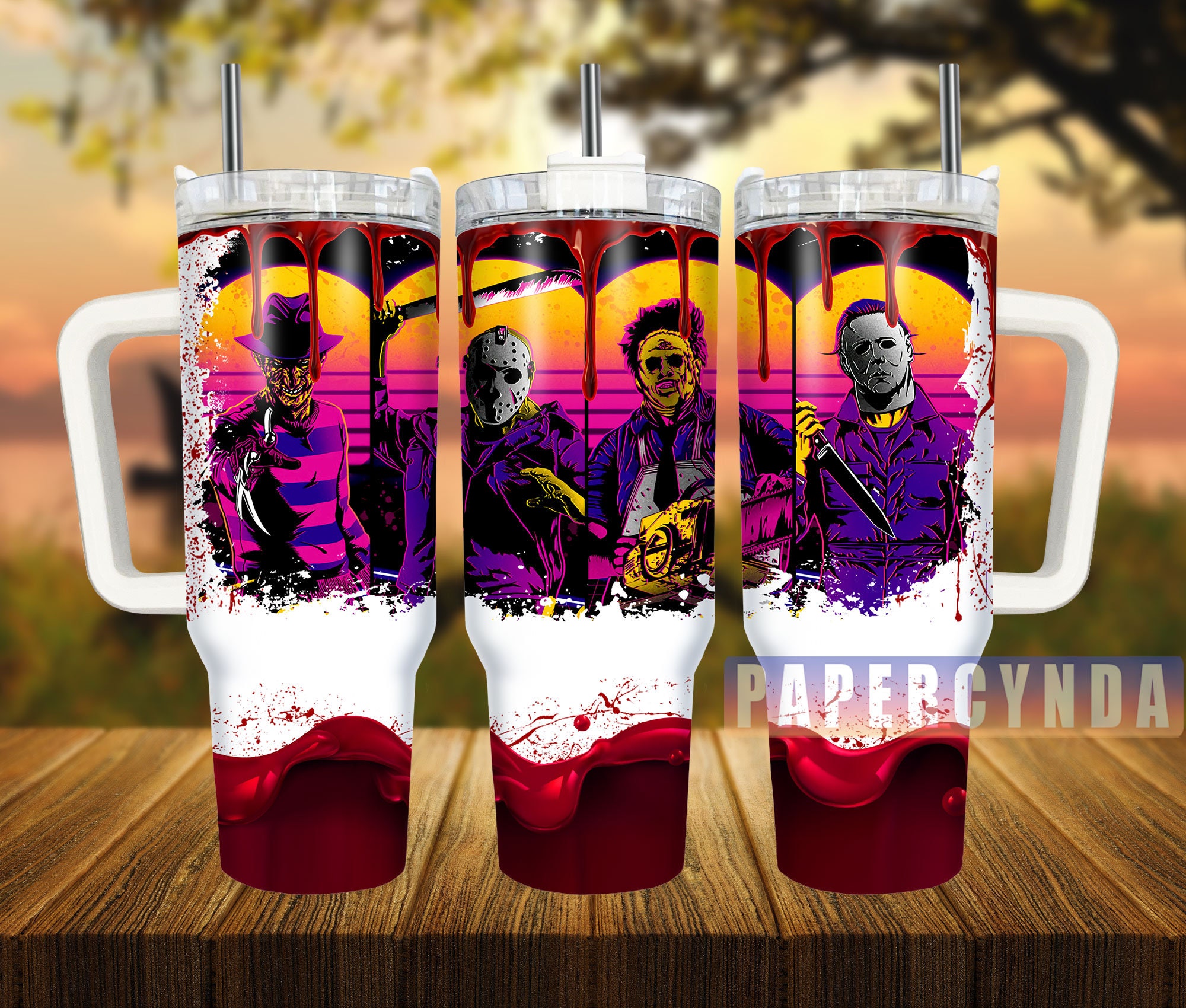 Horror Characters Custom Stanley Cup 40 oz 30 oz Tumbler With HandleTVC2301836