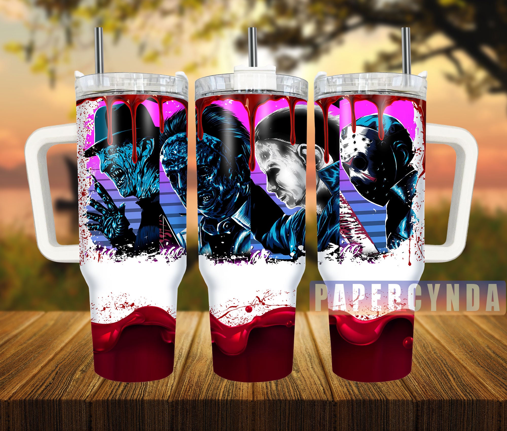 Horror Characters Custom Stanley Cup 40 oz 30 oz Tumbler With HandleTVC2301836