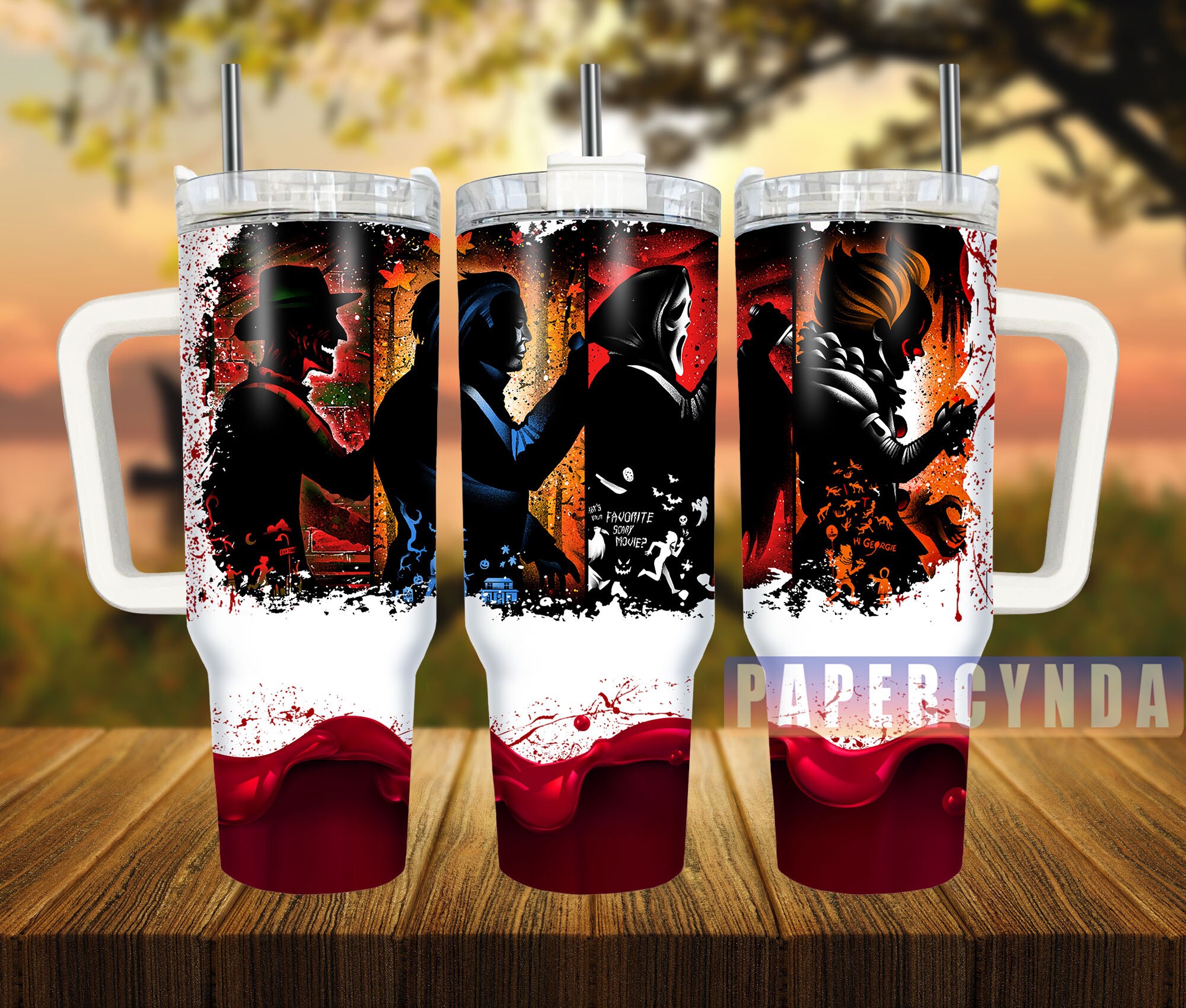 Horror Characters Custom Stanley Cup 40 oz 30 oz Tumbler With HandleTVC2301836