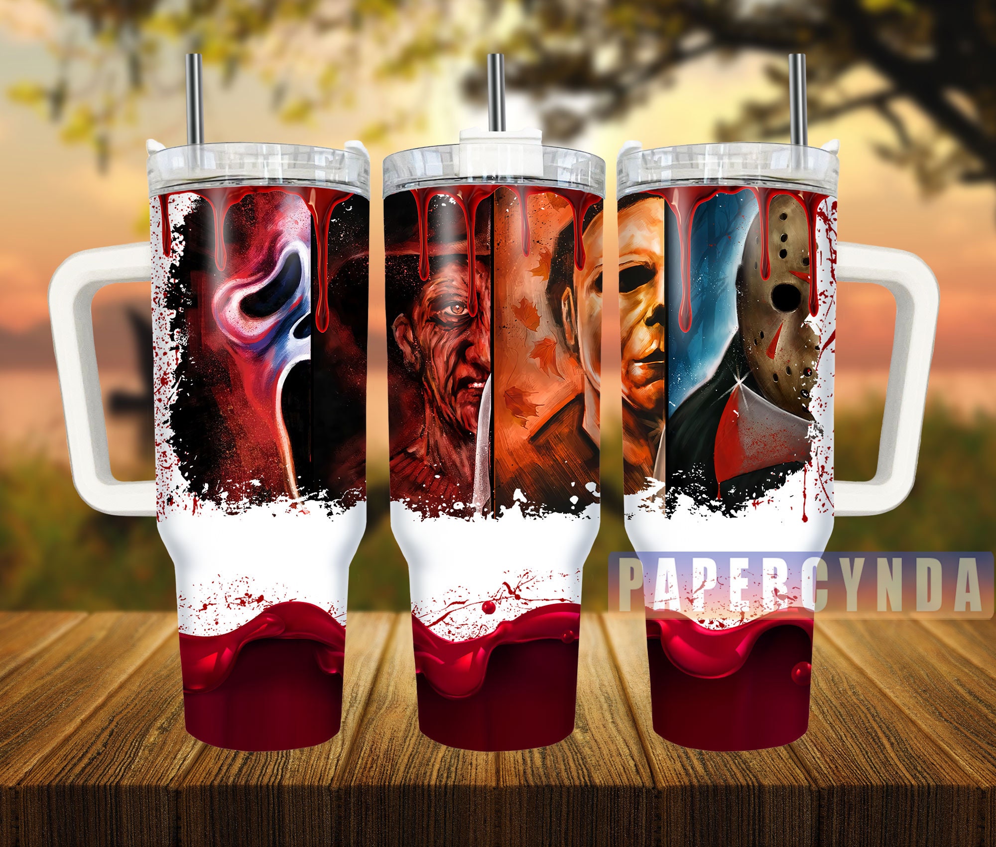 Horror Characters Custom Stanley Cup 40 oz 30 oz Tumbler With HandleTVC2301837