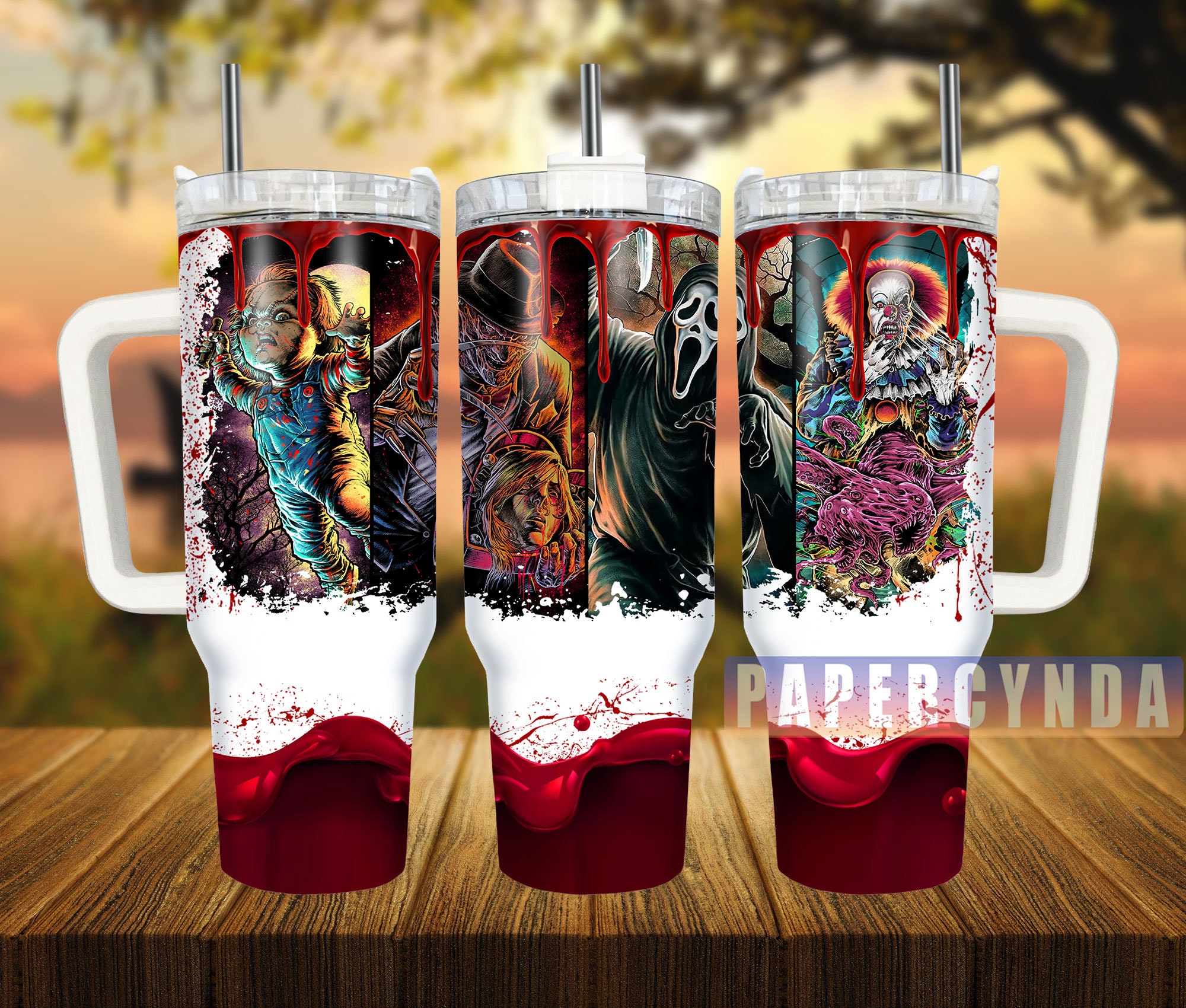 Horror Characters Custom Stanley Cup 40 oz 30 oz Tumbler With HandleTVC2301837