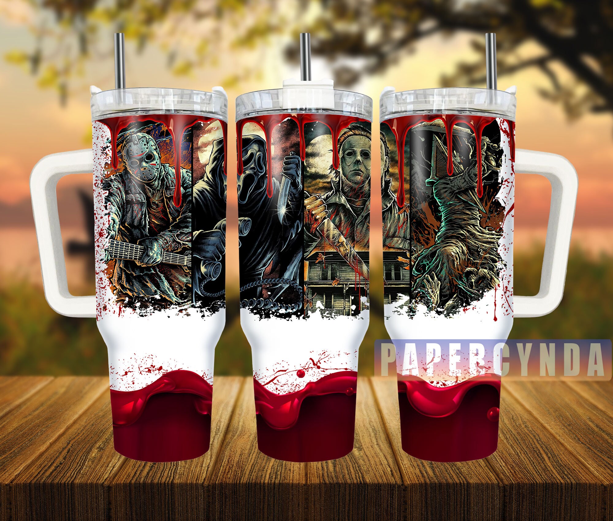 Horror Characters Custom Stanley Cup 40 oz 30 oz Tumbler With HandleTVC2301837