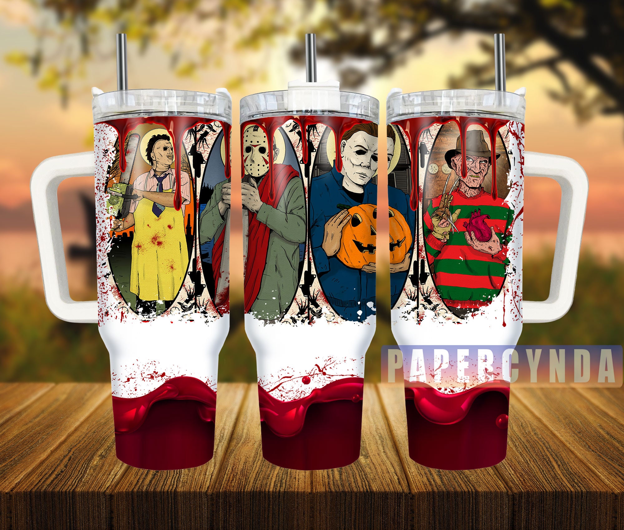 Horror Characters Custom Stanley Cup 40 oz 30 oz Tumbler With HandleTVC2301837
