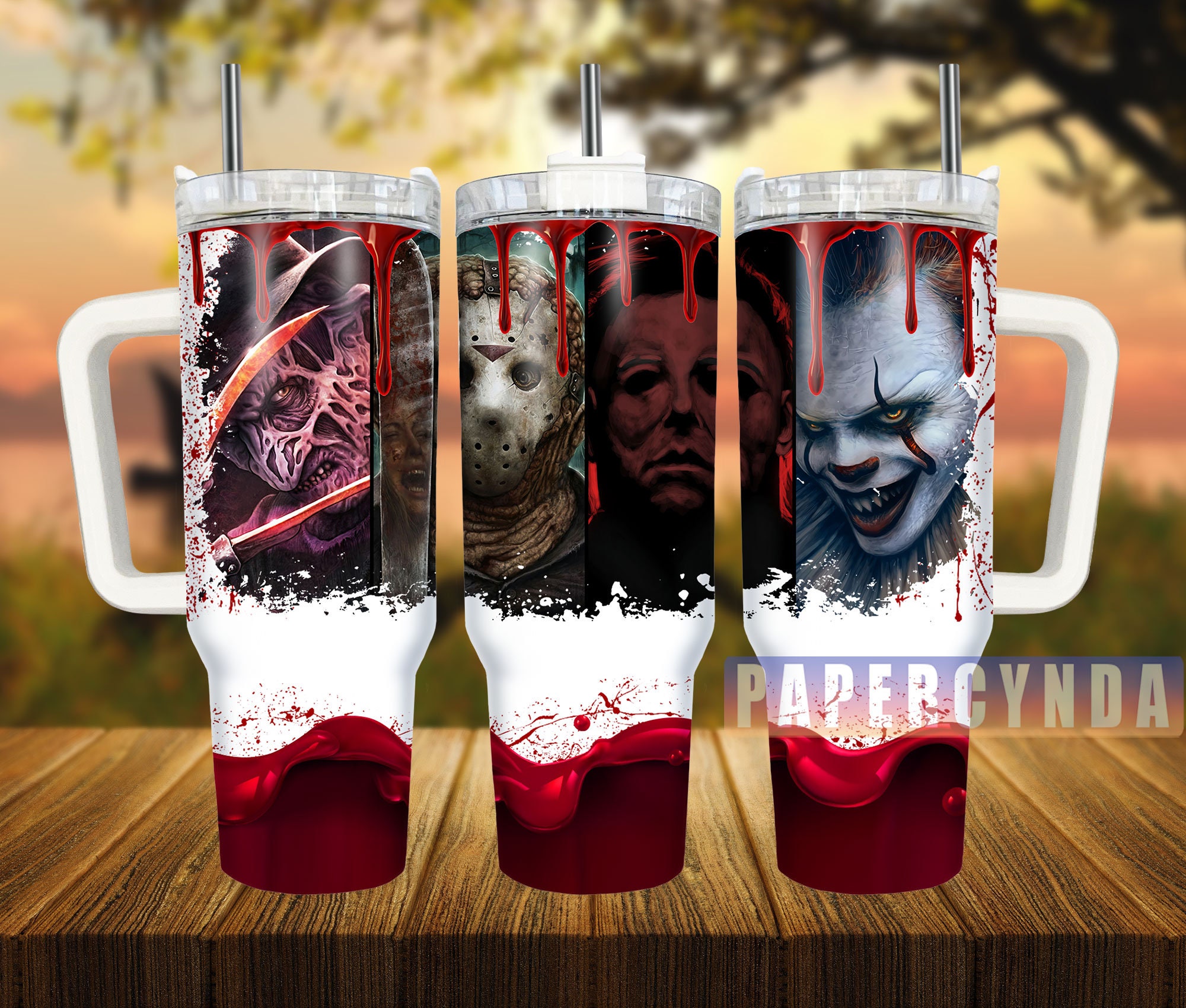 Horror Characters Custom Stanley Cup 40 oz 30 oz Tumbler With HandleTVC2301837