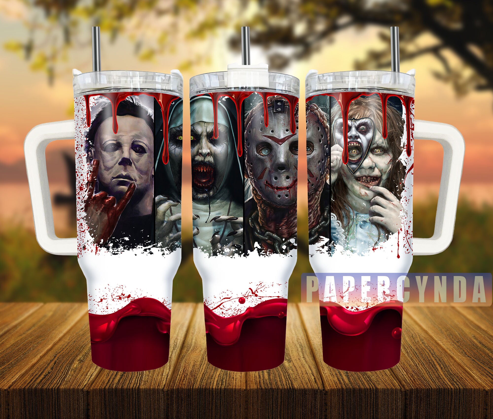 Horror Characters Custom Stanley Cup 40 oz 30 oz Tumbler With HandleTVC2301837