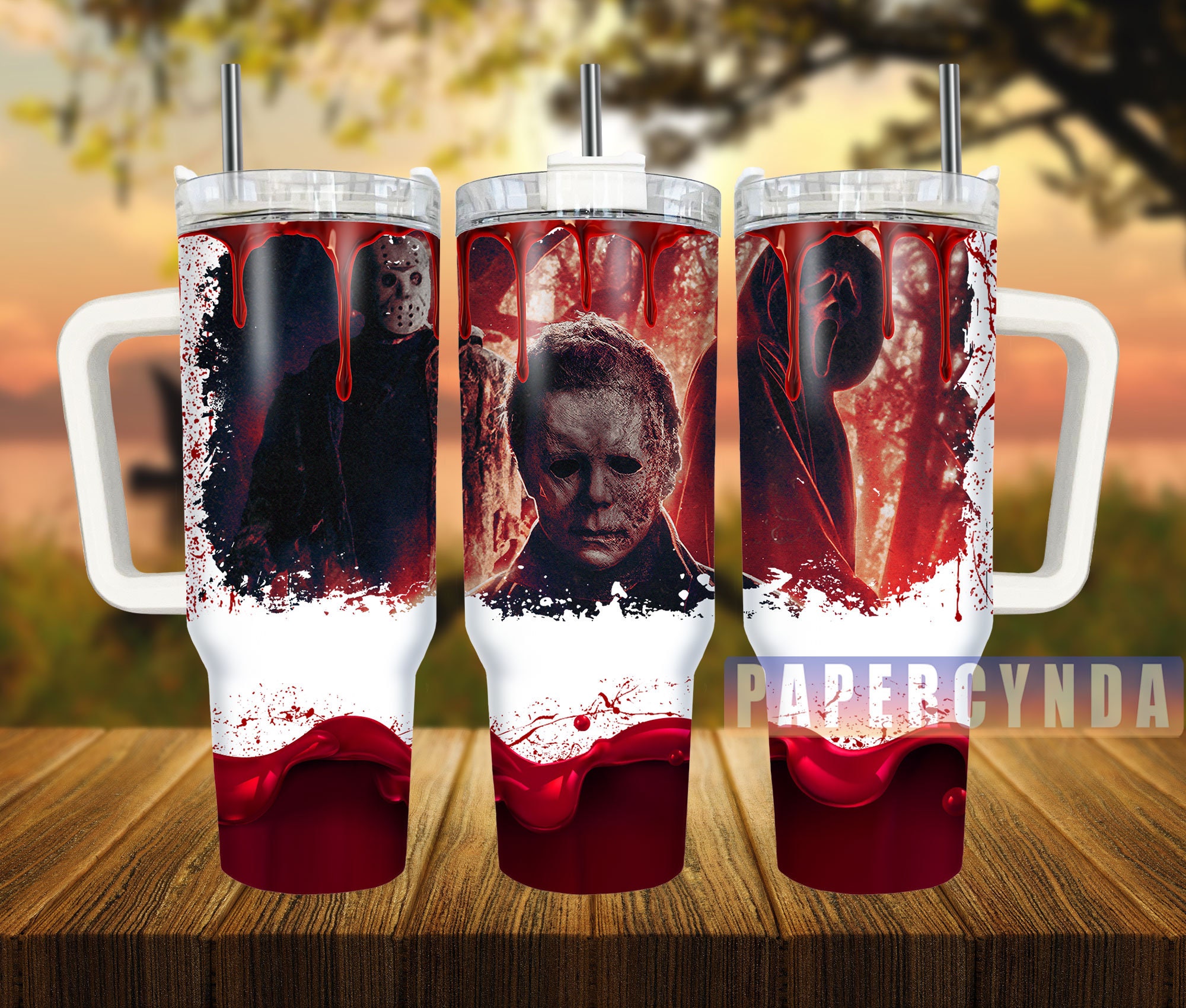 Horror Characters Custom Stanley Cup 40 oz 30 oz Tumbler With HandleTVC2301837