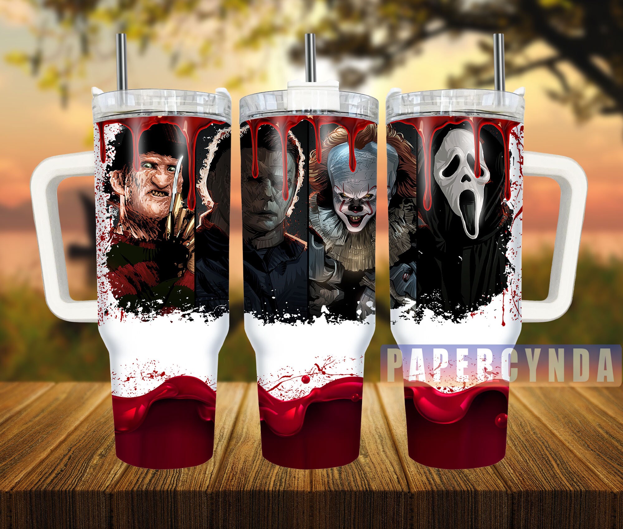 Horror Characters Custom Stanley Cup 40 oz 30 oz Tumbler With HandleTVC2301837