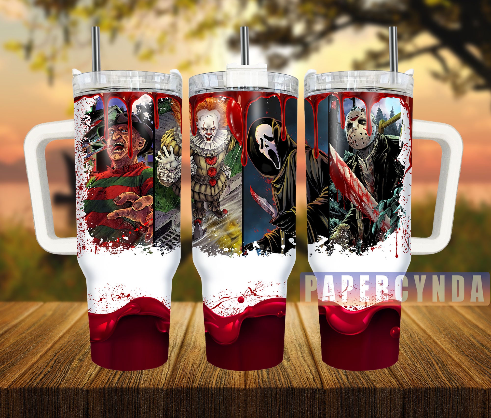 Horror Characters Custom Stanley Cup 40 oz 30 oz Tumbler With HandleTVC2301837