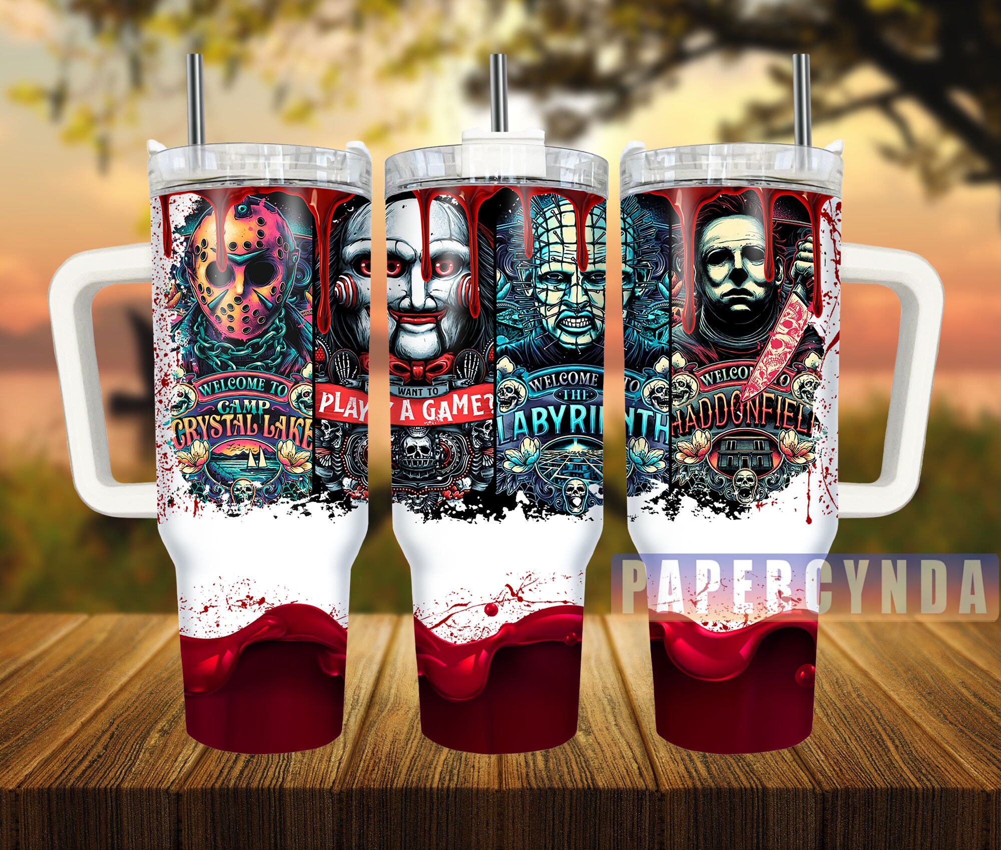 Horror Characters Custom Stanley Cup 40 oz 30 oz Tumbler With HandleTVC2301837