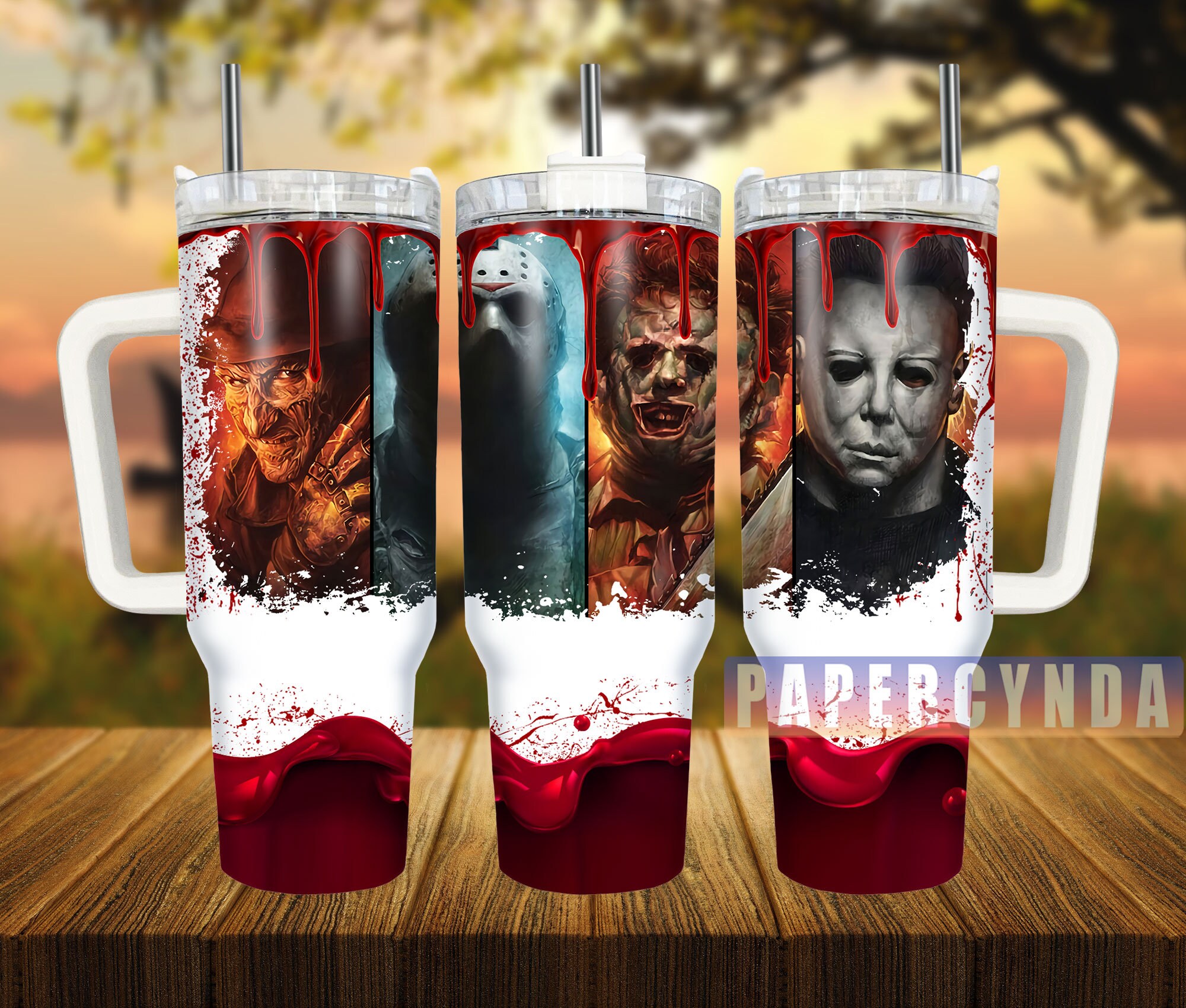 Horror Characters Custom Stanley Cup 40 oz 30 oz Tumbler With HandleTVC2301838