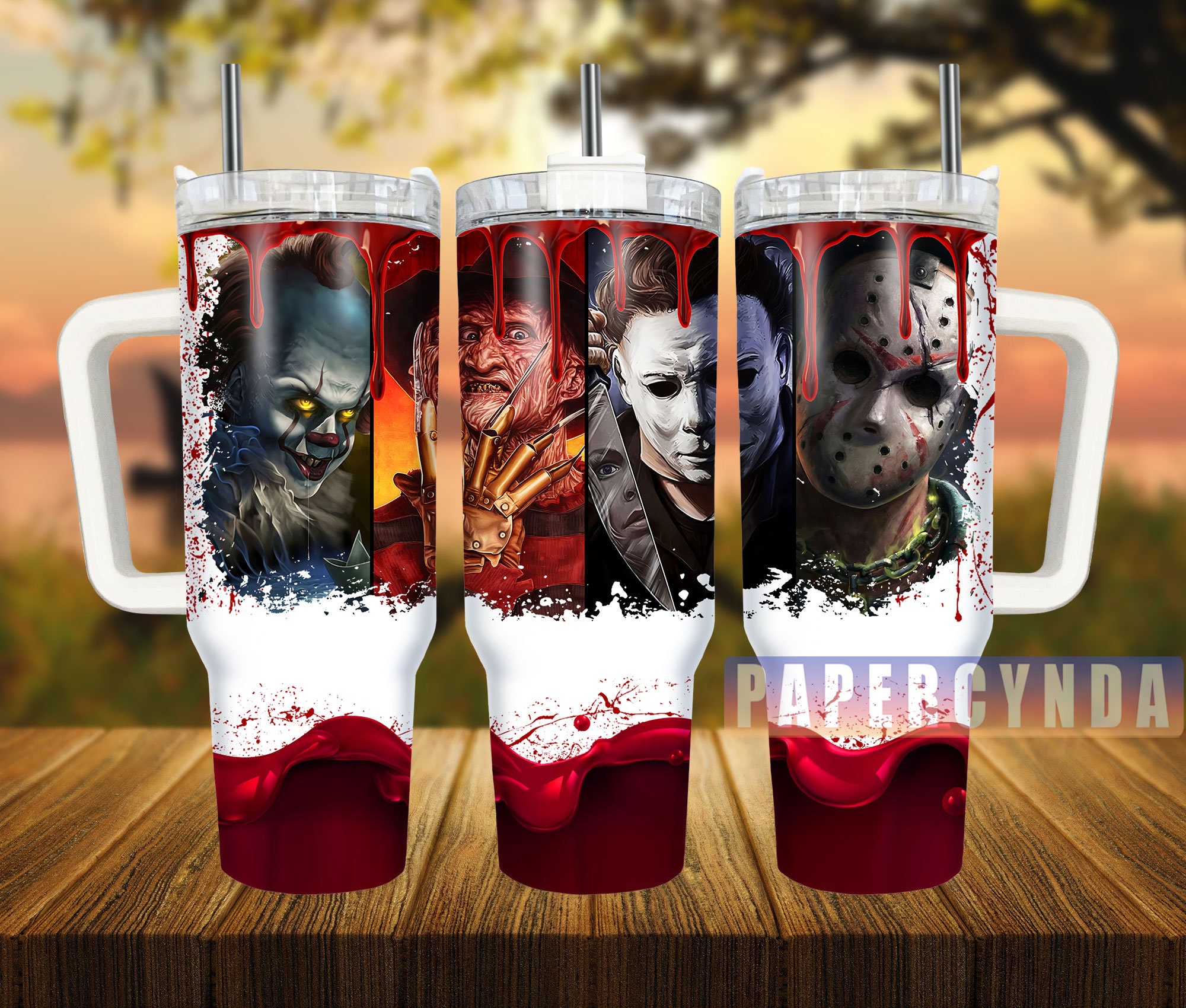 Horror Characters Custom Stanley Cup 40 oz 30 oz Tumbler With HandleTVC2301838
