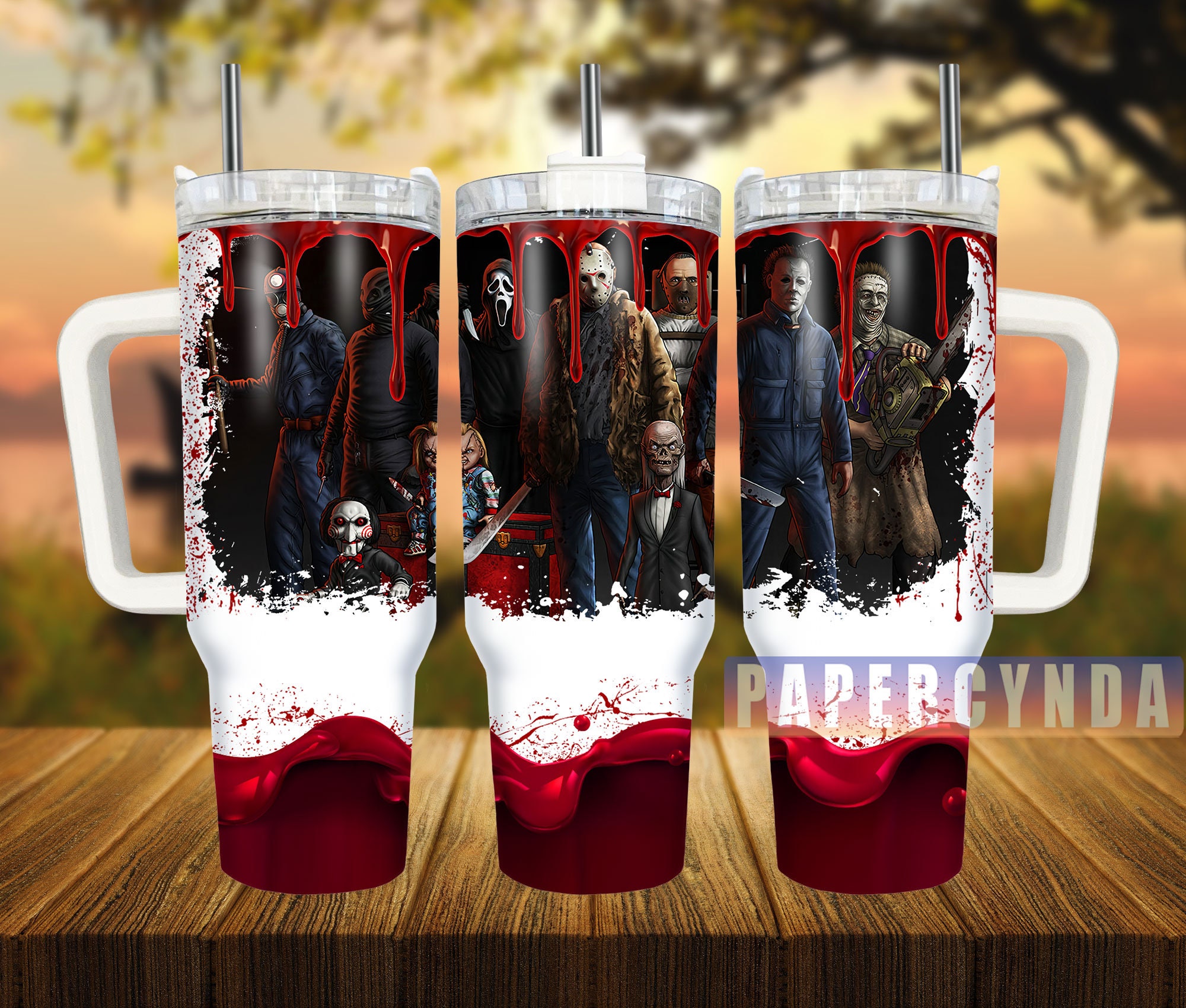 Horror Characters Custom Stanley Cup 40 oz 30 oz Tumbler With HandleTVC2301838