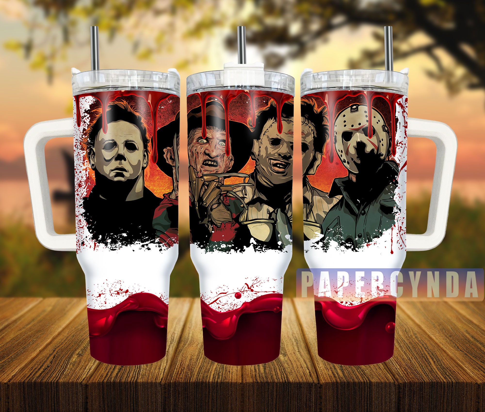 Horror Characters Custom Stanley Cup 40 oz 30 oz Tumbler With HandleTVC2301838