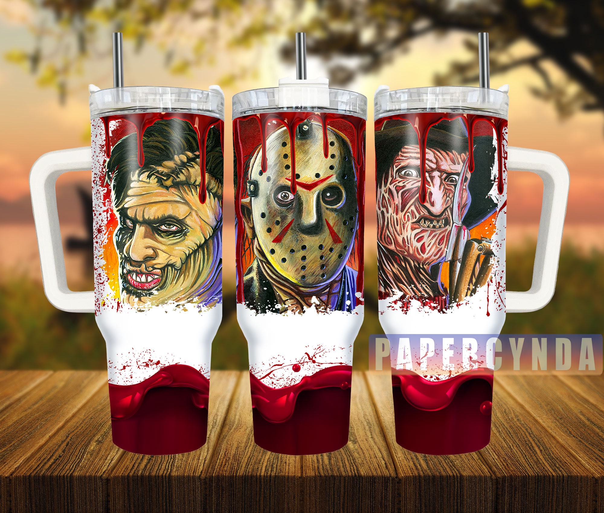 Horror Characters Custom Stanley Cup 40 oz 30 oz Tumbler With HandleTVC2301838