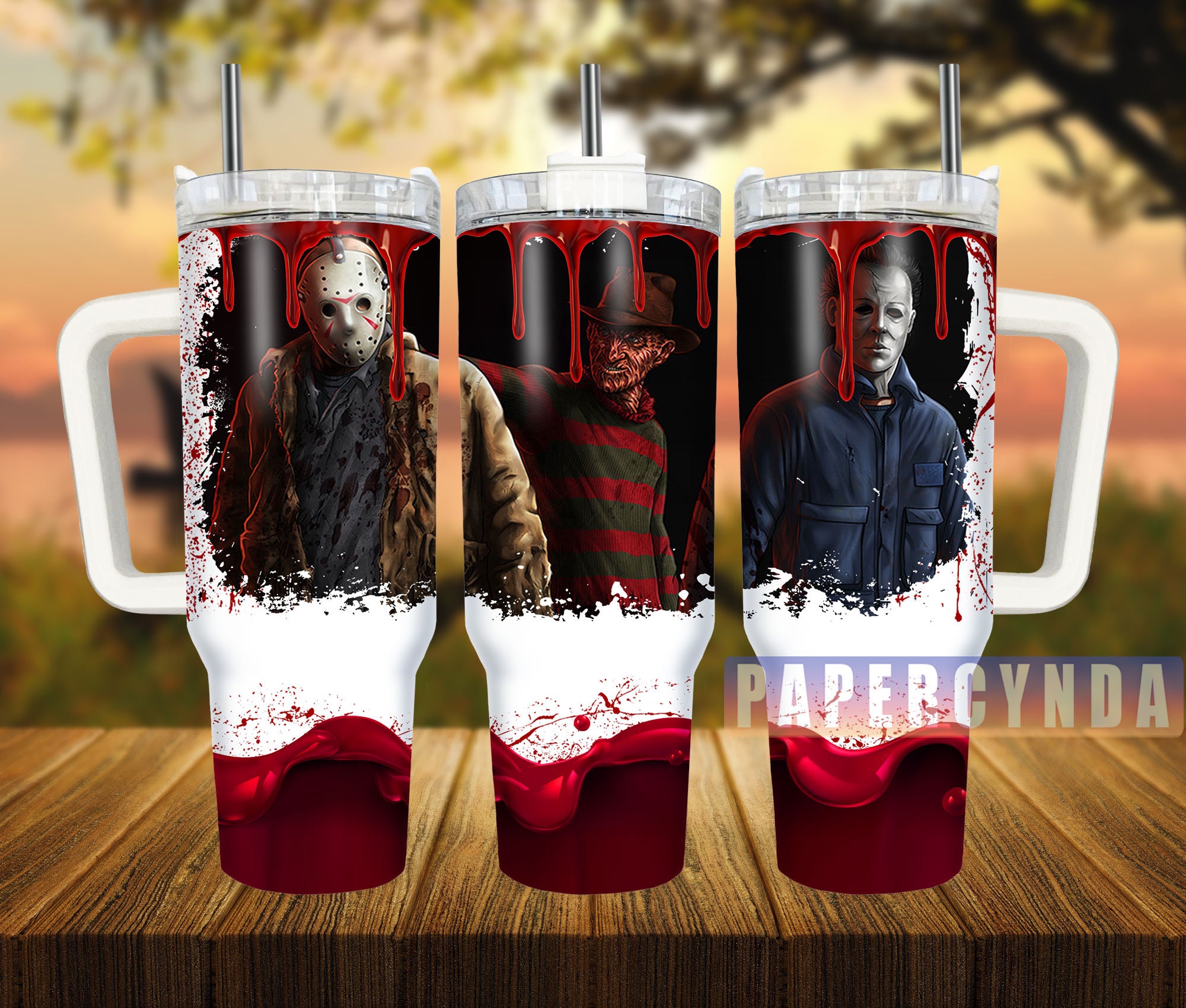 Horror Characters Custom Stanley Cup 40 oz 30 oz Tumbler With HandleTVC2301838