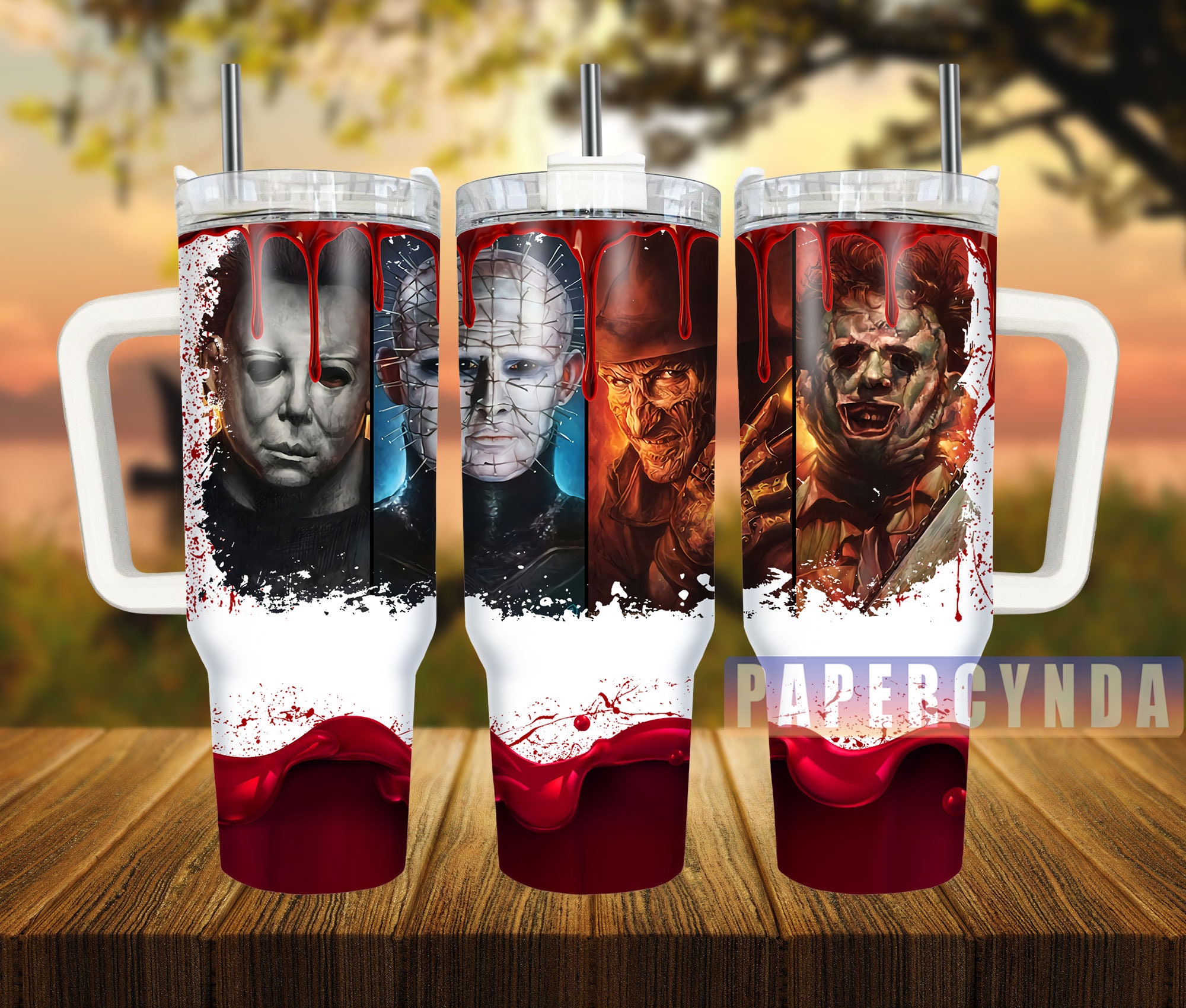 Horror Characters Custom Stanley Cup 40 oz 30 oz Tumbler With HandleTVC2301839