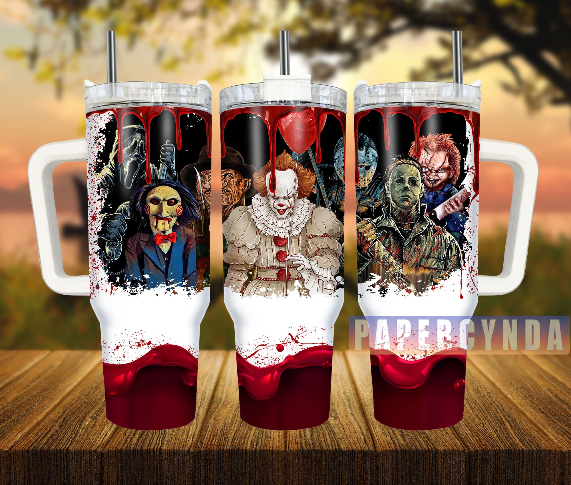 Horror Characters Custom Stanley Cup 40 oz 30 oz Tumbler With HandleTVC2301839