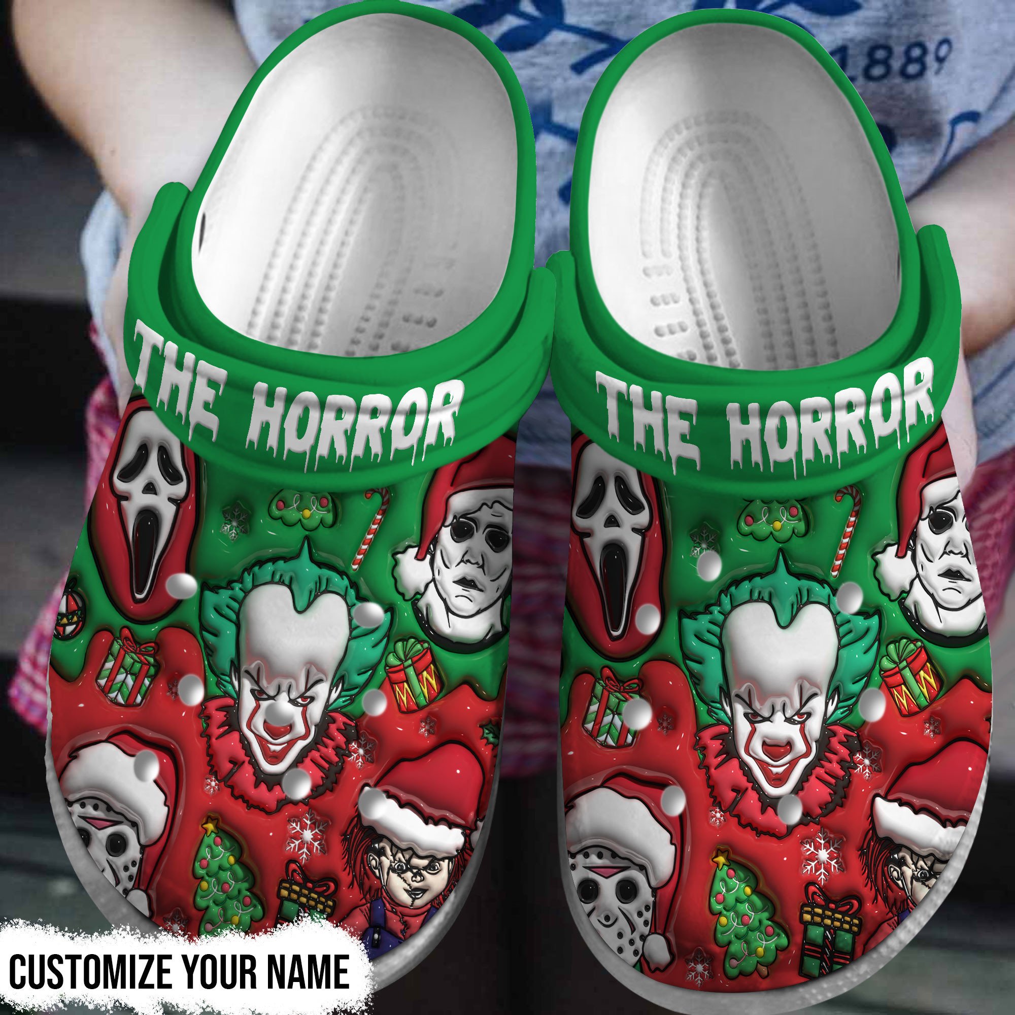 Horror Characters Movie Crocs Crocband Clogs Shoes Comfortable For Men Women and Kids