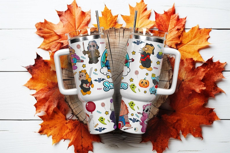 Horror Characters Movies Custom Stanley Cup 40 oz 30 oz Tumbler With HandleTVC2301113 - Image 3