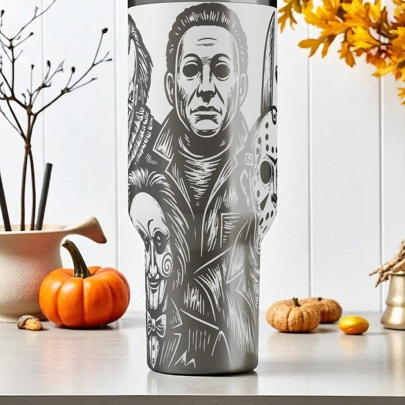 Horror Characters Movies Custom Stanley Cup 40 oz 30 oz Tumbler With HandleTVC2301113 - Image 2