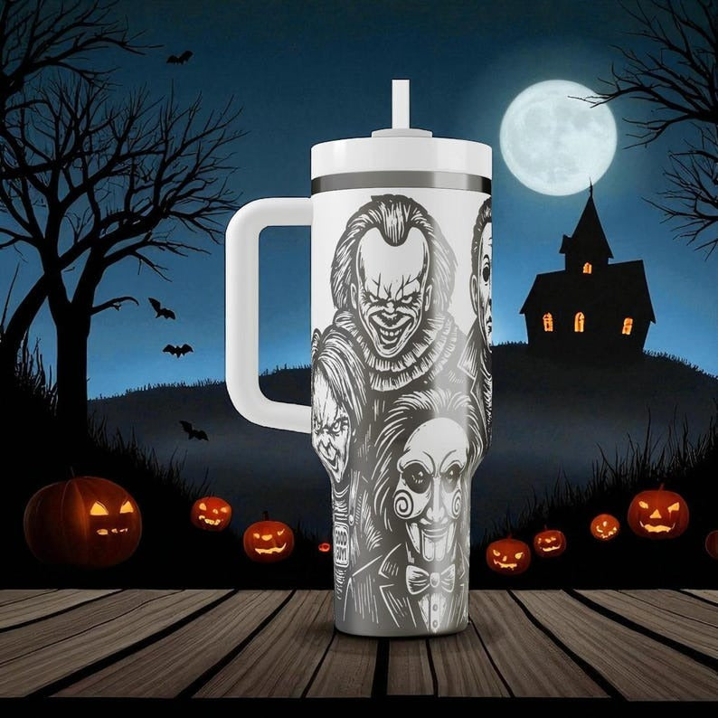Horror Characters Movies Custom Stanley Cup 40 oz 30 oz Tumbler With HandleTVC2301113 - Image 3