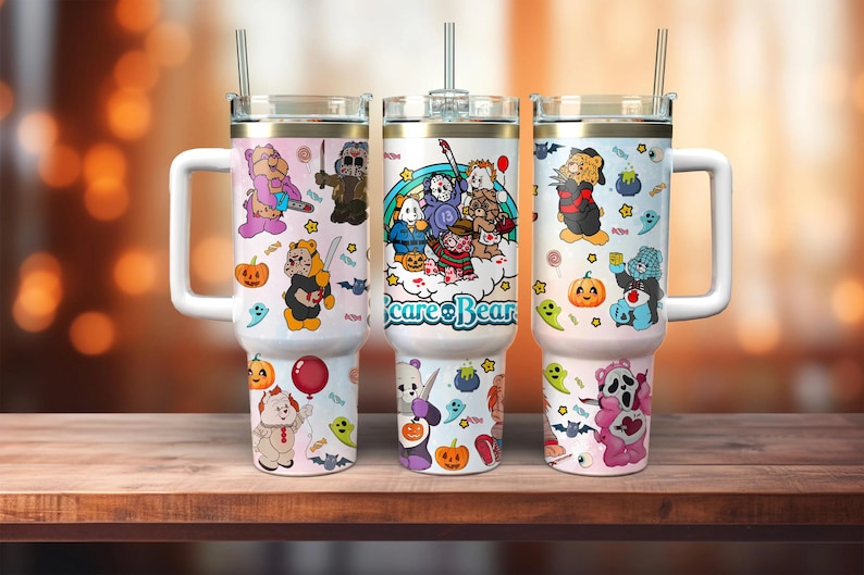 Horror Characters Movies Custom Stanley Cup 40 oz 30 oz Tumbler With HandleTVC2301113 - Image 2
