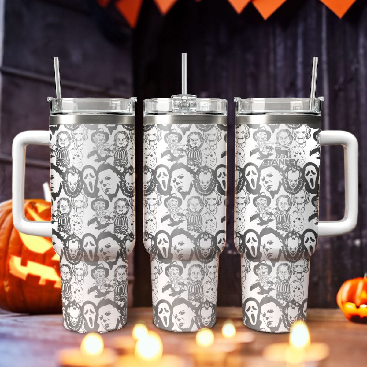 Horror Characters Movies Custom Stanley Cup 40 oz 30 oz Tumbler With HandleTVC2301442