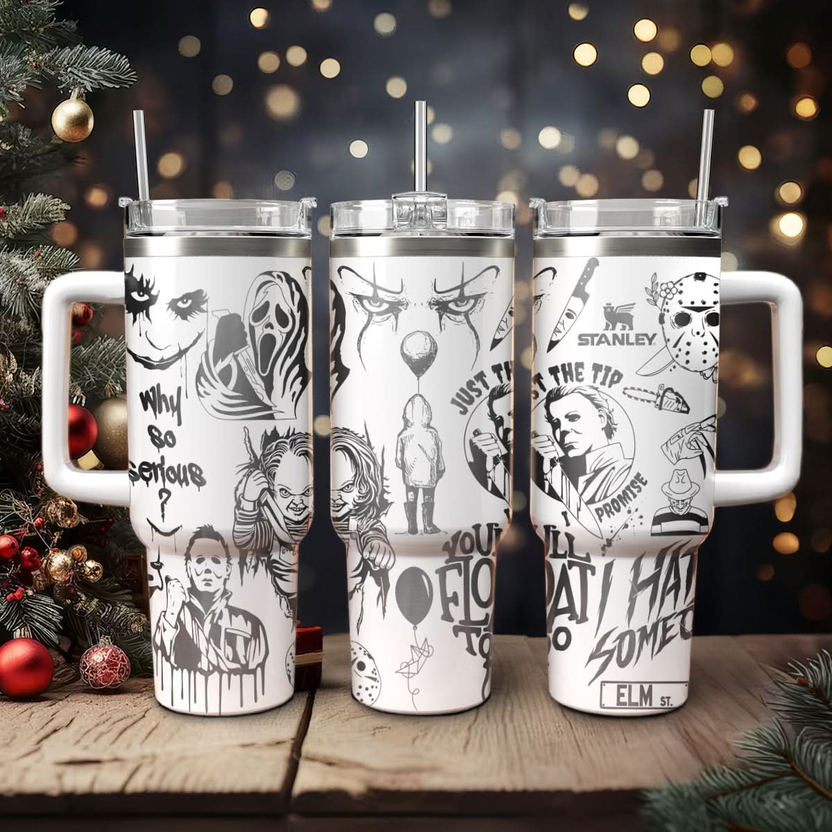 Horror Characters Movies Custom Stanley Cup 40 oz 30 oz Tumbler With HandleTVC2301454