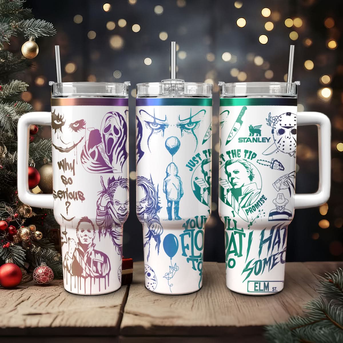 Horror Characters Movies Custom Stanley Cup 40 oz 30 oz Tumbler With HandleTVC2301454