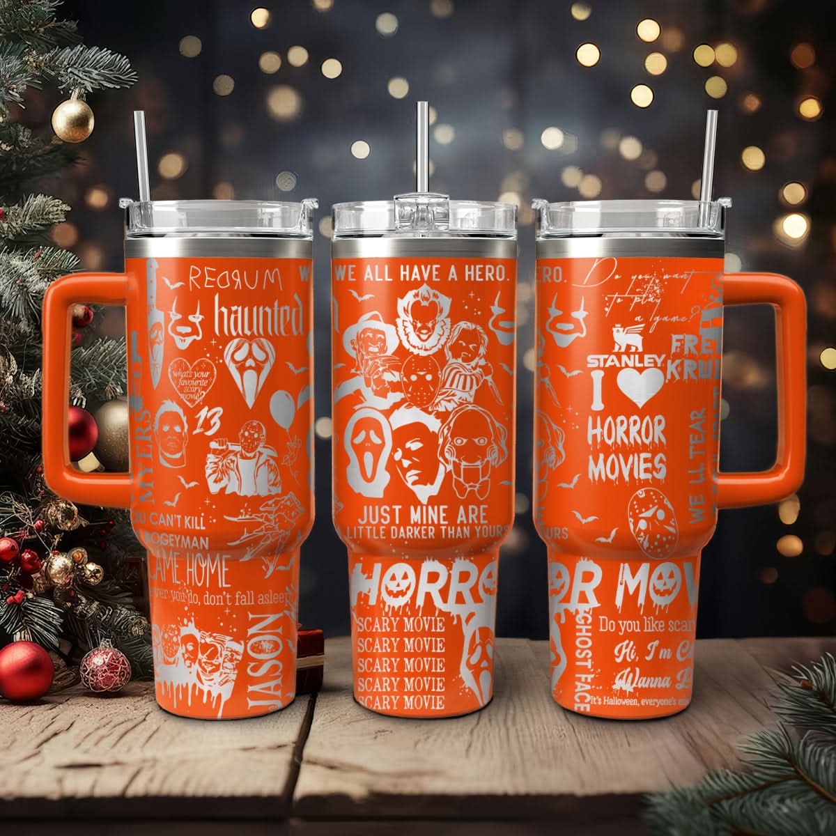 Horror Characters Movies Custom Stanley Cup 40 oz 30 oz Tumbler With HandleTVC2301468