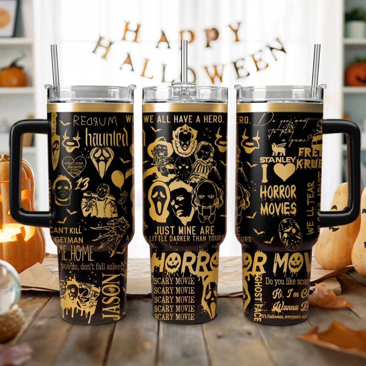 Horror Characters Movies Custom Stanley Cup 40 oz 30 oz Tumbler With HandleTVC2301468