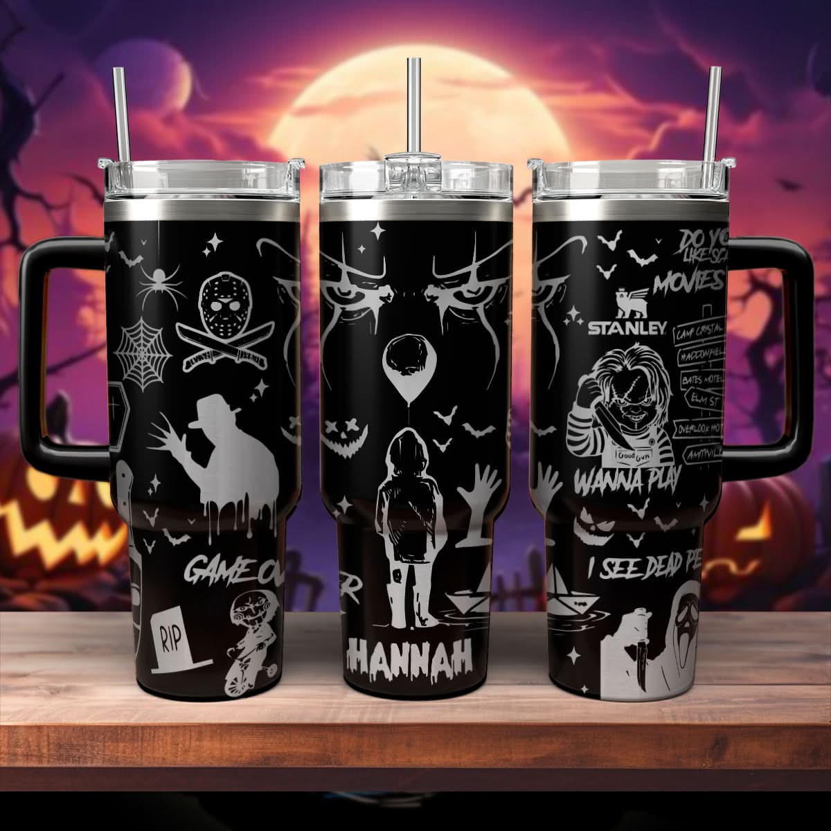 Horror Characters Movies Custom Stanley Cup 40 oz 30 oz Tumbler With HandleTVC2301474
