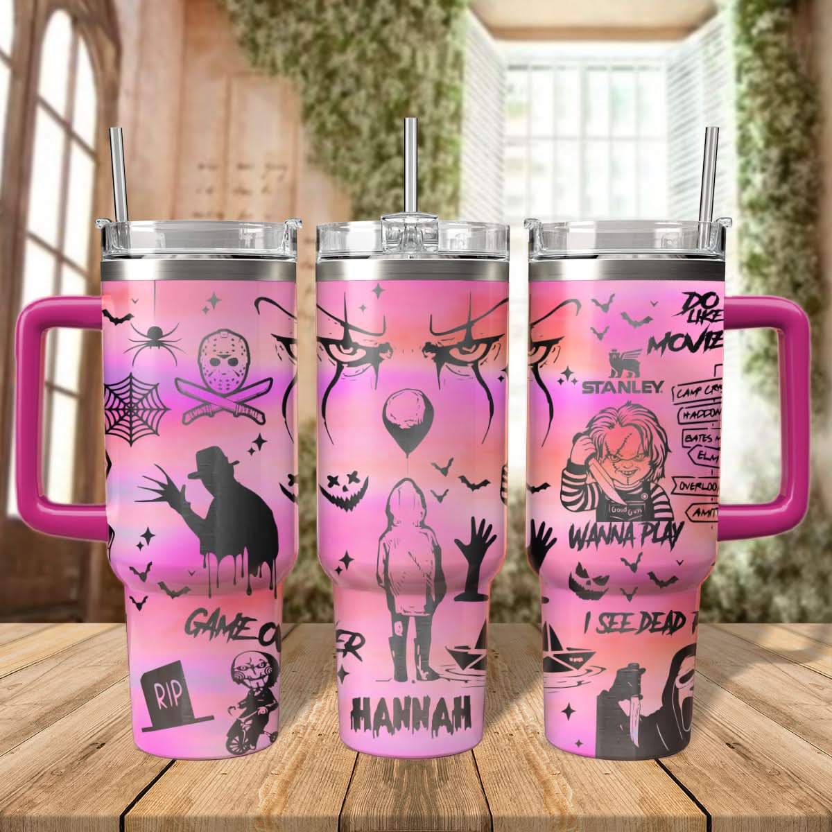 Horror Characters Movies Custom Stanley Cup 40 oz 30 oz Tumbler With HandleTVC2301474