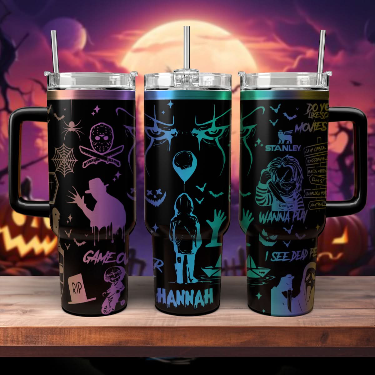 Horror Characters Movies Custom Stanley Cup 40 oz 30 oz Tumbler With HandleTVC2301474